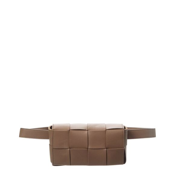 Bottega Veneta Handbags - Bottega Veneta Mini Intrecciato Leather Belt Bag, Brown